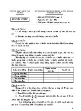 Kỳ thi chọn học sinh giỏi lớp 12 tỉnh cà mau năm học 2005-2006 môn thi sinh học